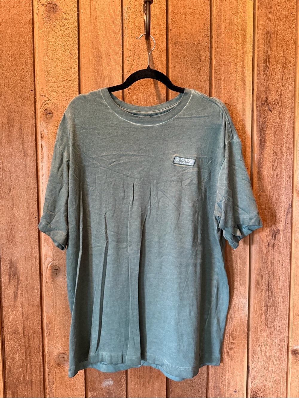 Legends Men's Washed Green Crew Tee